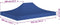 vidaXL - Partytentdak - 270 - g/m² - 4x3 - m - blauw