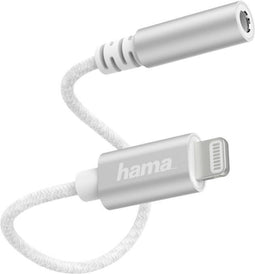 Hama Lightning-adapter naar 3,5-mm-audio-aansluiting, wit