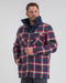 Life Line Peter Gevoerde Flanel Vest Heren Zwart/rood/wit Maat M