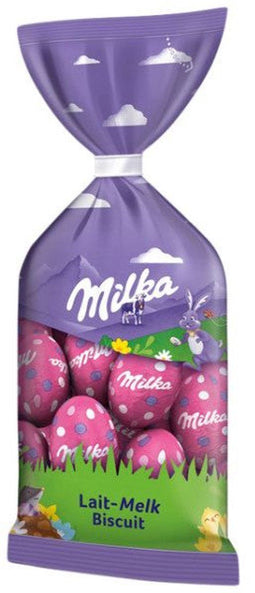 Chocolade milka paaseitjes melk biscuits