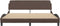 vidaXL - Bedframe - met - hoofdbord - kunstleer - bruin - 180x200 - cm