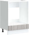 vidaXL - Ovenkast - Lucca - bewerkt - hout - grijs - sonoma - eiken