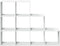 vidaXL - Kamerscherm - / - boekenkast - 3-laags - 137,5x29x103,5 - cm - hout - wit