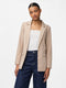 Pieces PCBOSSY LS LOOSE BLAZER NOOS - Dames Blazer - Loose Fit - Beige