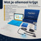 AngelTech Kinderpakket XL - Kindertablet XL + Kinderkoptelefoon - Ouderlijk toezicht - Blauw
