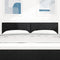 vidaXL - Hoofdbord - Met - Knopen - Tufted - Zwart - 140 - cm - Stof