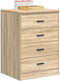 vidaXL - Garagekast - 60x51x85 - cm - massief - grenenhout - sonoma - eikenkleurig