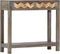 vidaXL - Wandtafel - 86x30x76 - cm - massief - mangohout - grijs