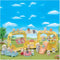 Sylvanian Families 5744 - Regenboogbabybus - Driedekker kinderdagverblijfbus - Geel