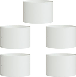 vidaXL - Tuinplanten - - - 5 - stuks - - - Wit - - - 30x30x20 - cm - - - Staal