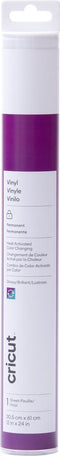 Cricut Vinyl Permanent 30x60cm – Kleurverandering bij warmte (paars)
