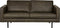 BePureHome Rodeo Bank 2-Zits - Recycle Leer - Army - 85x190x86