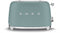 SMEG TSF01EGMEU - Broodrooster - 950W 2 sleuven 6 bruining-niveaus - Mat Emerald Green