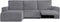 Hoes voor chaise longue met korte armleuning links Eysa JAZ Grijs 120 x 120 x 360 cm