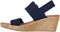 Skechers Beverlee - Timeless Touch - Dames Sandalen met Sleehak - Navy