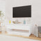 vidaXL - Tv-meubel - 102x41x44 - cm - bewerkt - hout - wit