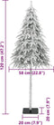 vidaXL - Kunstkerstboom - met - sneeuw - 120 - cm