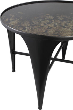 PTMD Rogier Salontafel - 60 x 60 x 42,5 cm - Metaal - Zwart