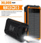 LAKOO Solar Powerbank - 30000 mAh - Waterdicht Zonne-energie Draadloos Opladen