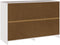 vidaXL - Ladekast - 'DRAMMEN'Wit - 111x43x73,5 - cm - Massief - Denhout