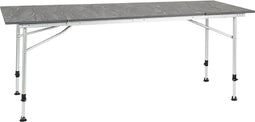 Travellife Sorrento - Uitschuifbare Campingtafel - 100/140/180x70 cm - Lichtgewicht en hoogte verstelbaar - Donkergrijs