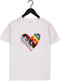 Guess Ss Rainbow Street Tee - Dames T-Shirt - Regenboog hartje - Wit