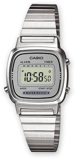Casio LA670WEA-7EF - Dameshorloge - 25 mm - Zilverkleurig