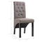 vidaXL - Eetkamerstoelen - draaibaar - 2 - st - stof - taupe