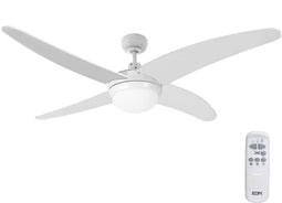 Plafondventilator met licht EDM 33806 Caspio Wit 60 W