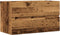 vidaXL - Wastafelkast - 90x38,5x45 - cm - bewerkt - hout - oud - houtkleurig