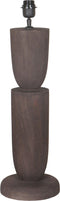PTMD Lorinne Brown Mango Wood Table Lamp Double