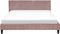 FITOU - Tweepersoonsbed - Roze - 180 x 200 cm - Fluweel