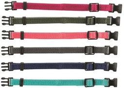 Trixie Puppy Halsband 22-35cm set fuchsia-legergroen-roze-donkergrijs-donkerblauw-turquoise 6st