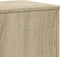 vidaXL - Plantenstandaard - 33x33x100 - cm - bewerkt - hout - sonoma - eikenkleurig