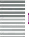 vidaXL - Zebra - rolgordijn - 130x150 - cm - stofbreedte - 125,9 - cm - donkergrijs