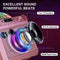 N-GEAR Block Party 602 XL - Karaoke set - 2 Microfoons - Bluetooth speaker met verlichting - Space Pink (2 stuks)