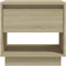 vidaXL - Nachtkastjes - 2 - st - 45x34x44 - cm - bewerkt - hout - sonoma - eikenkleurig