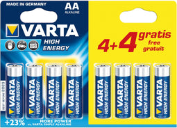 Varta 4906121448 - Alkaline Batterij - Hoogte 50,5mm - Geel