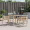 vidaXL - Tuinstoelen - 4 - st - met - kussens - poly - rattan - gemengd - beige