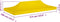 vidaXL Partytentdak - 270 g/m² - 6x3 m - Geel
