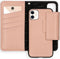 Selencia Hoesje Geschikt voor iPhone 11 Hoesje Met Pasjeshouder - Selencia Surya 2-in-1 Uitneembare Vegan Lederen Bookcase - Roze