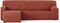 Hoes voor chaise longue met korte armleuning links Eysa TROYA Oranje 170 x 110 x 310 cm