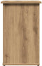 vidaXL Dressoir - 35x35x55 cm - Bewerkte Hout - Vintage Stijl - Artisanaal Eikenkleur