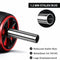 DK.® Ab Wheel - Professioneel Ab roller - Full Body Workout - Zwart/Rood