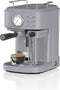 Swan One Touch Espressomachine – Gemalen Koffie & Koffiepads – Grijs