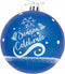 Kerstbal Frozen Memories 6 Stuks Blauw Wit Plastic (Ø 8 cm)