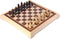 Engelhart 150230 - Schaakset 40x40 cm - Luxe Houten Schaakbord Esdoorn & Walnoot - Koning 77 mm - Opbergsysteem - Colourbox