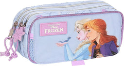 Pennenetui met 3 vakken Frozen Believe 21,5 x 10 x 8 cm Lila