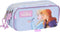 Pennenetui met 3 vakken Frozen Believe 21,5 x 10 x 8 cm Lila
