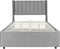 Juskys Savona - Gestoffeerd bed - 200 x 140 cm - Lichtgrijs - Incl. bedlade